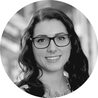 Kayla headshot bw